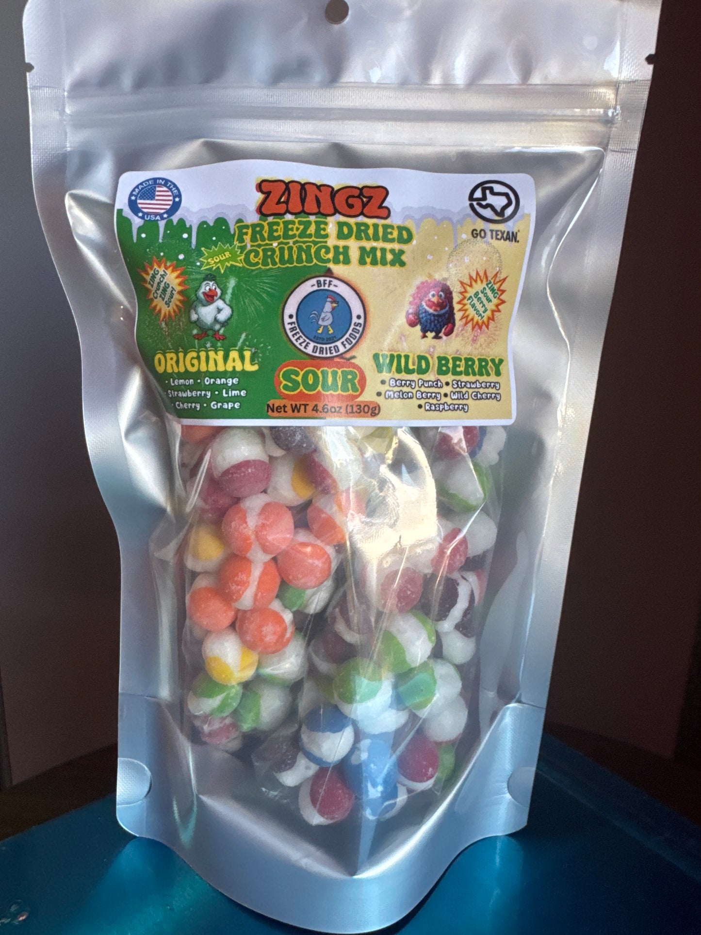 Freeze-Dried Sour Zingz Crunch Mix