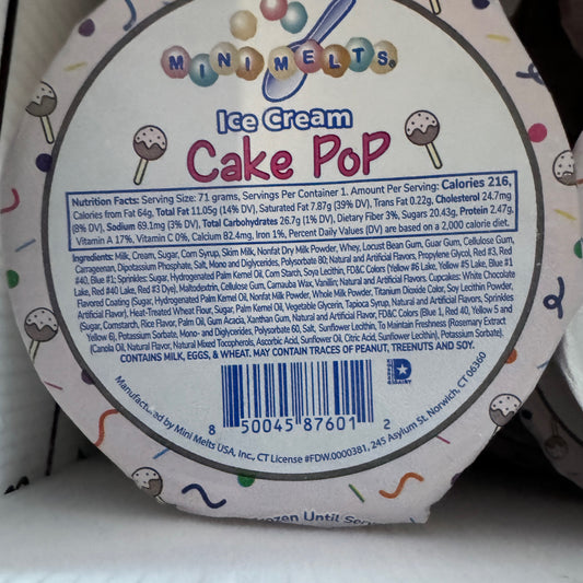 Mini Melts-Cake Pop