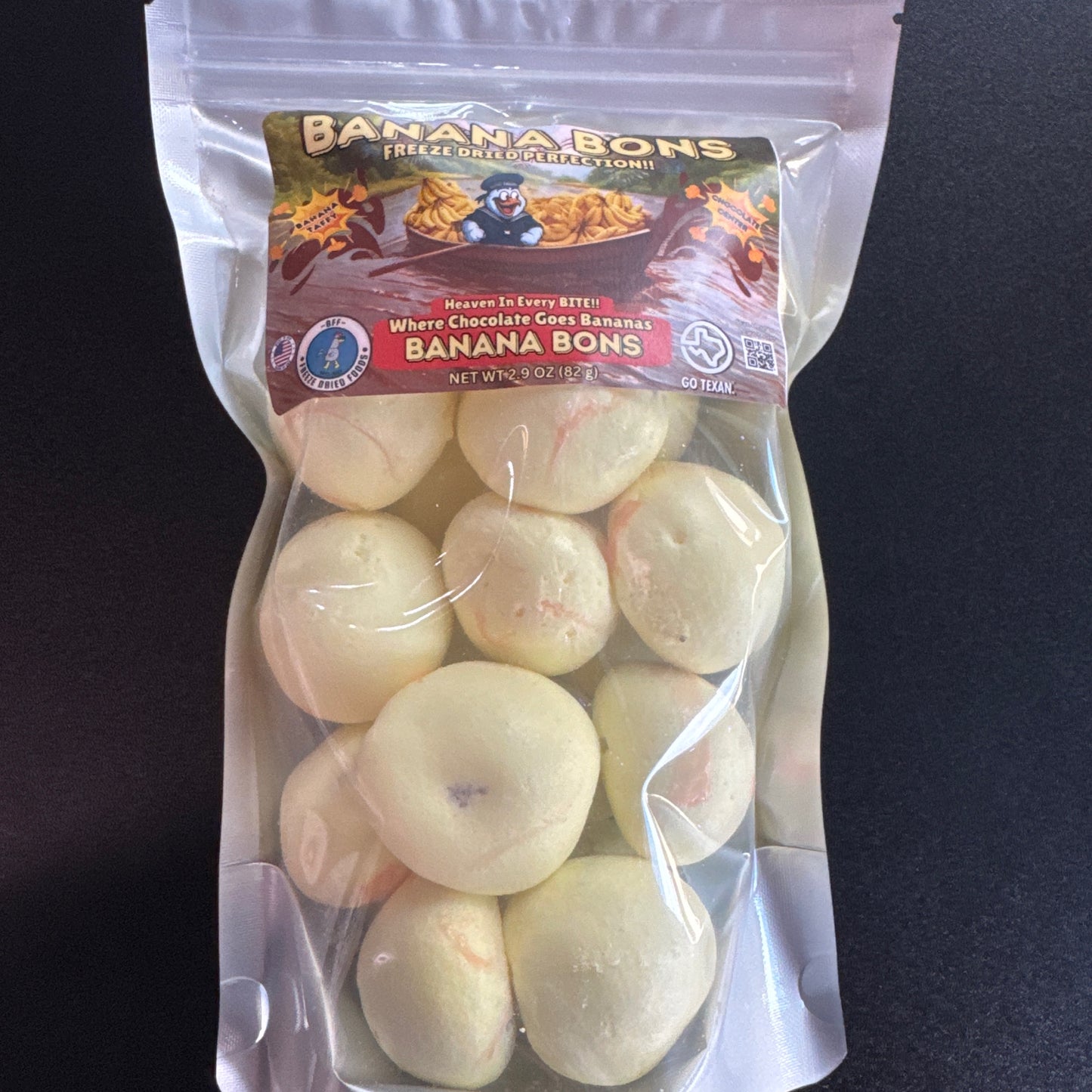 Freeze-dried taffy bites colorful assorted flavors