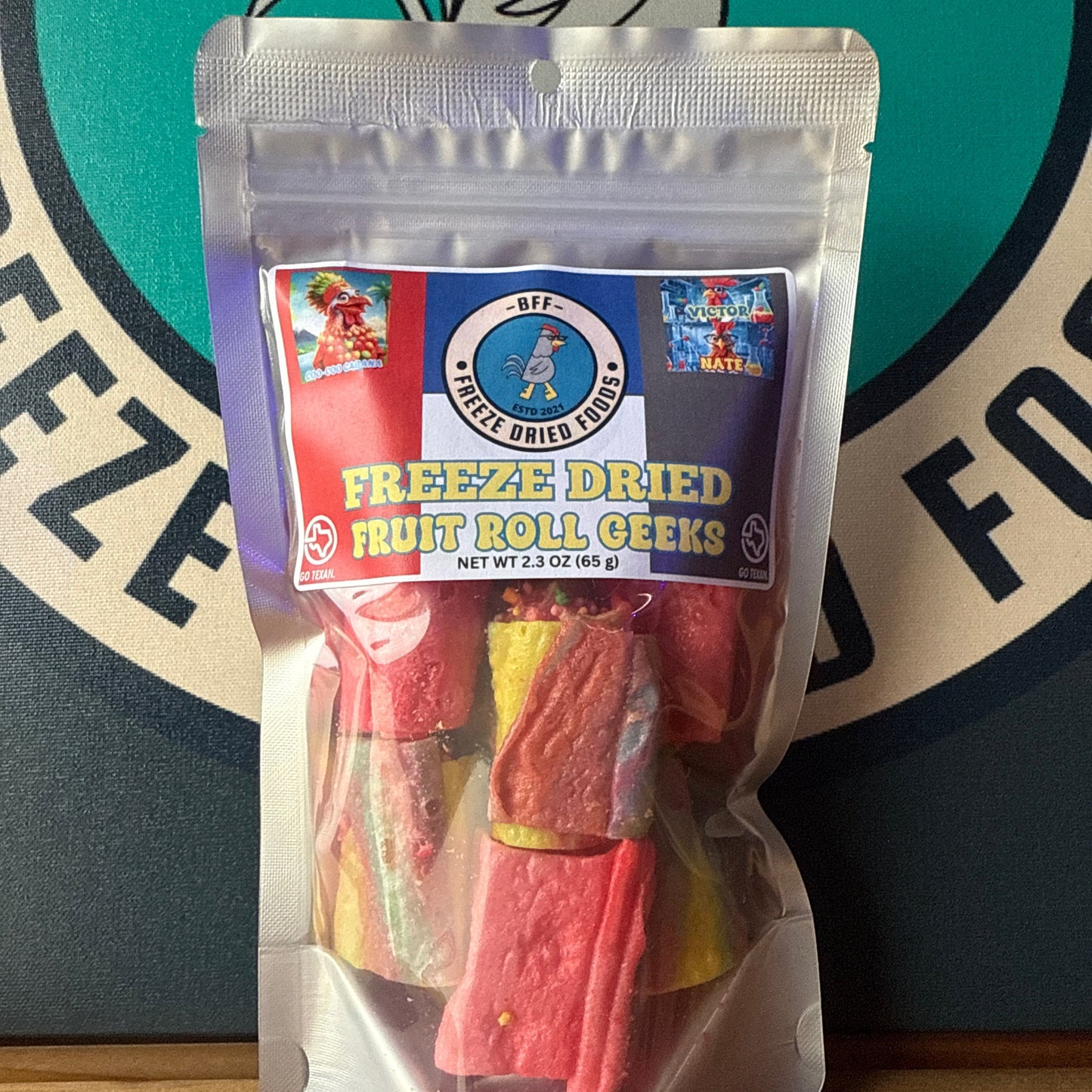 Fruit Roll Crunch w/ Geek Clusters