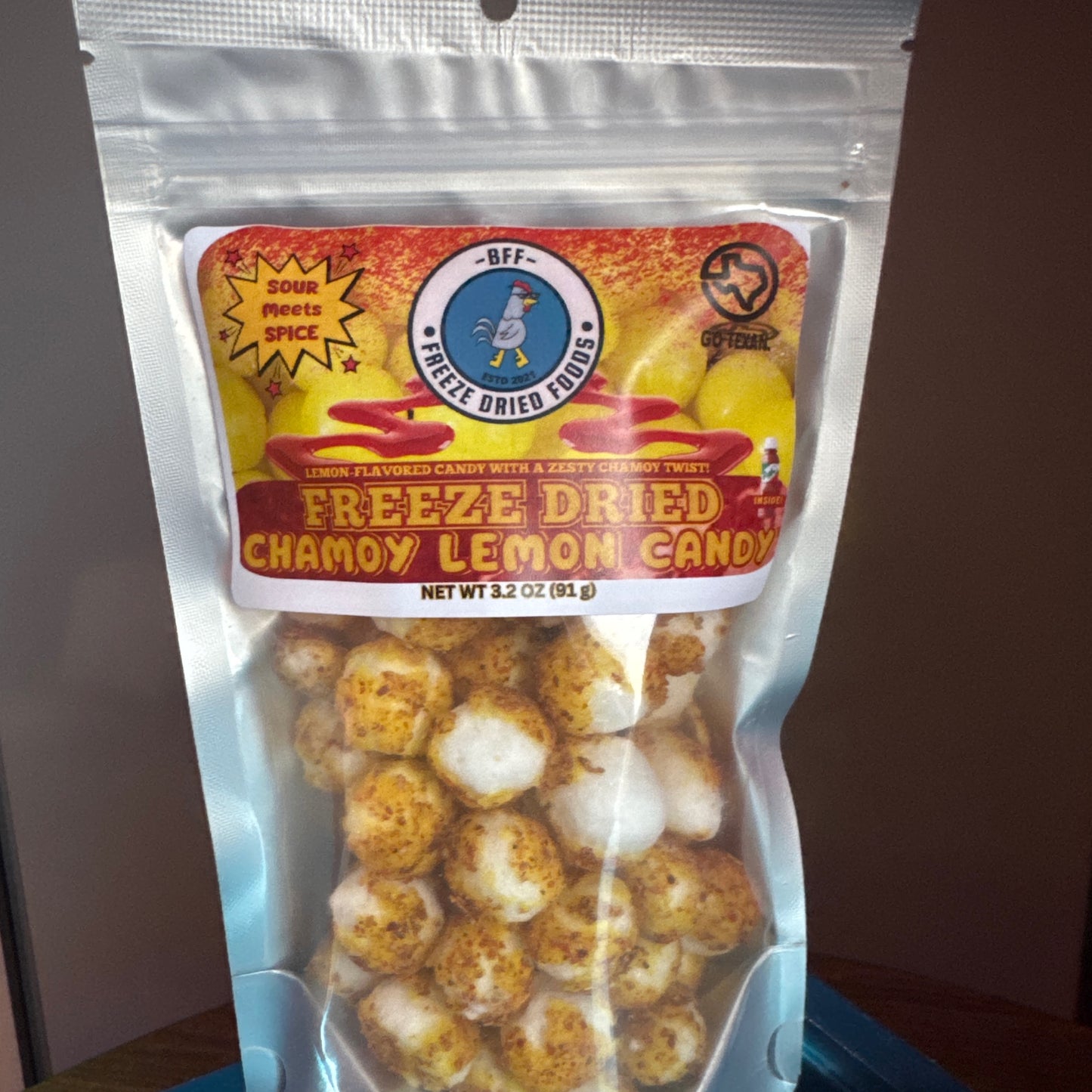 Lemonheads with Chamoy