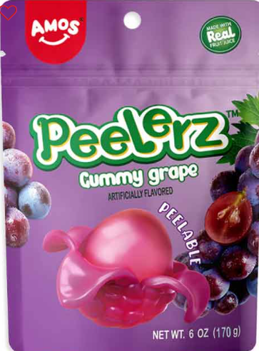 AMOS PEELERZ GUMMY GRAPE 6oz