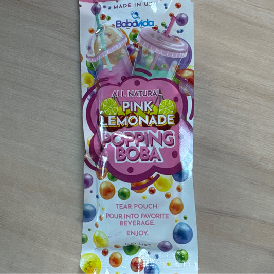 Popping Boba -Pink Lemonade
