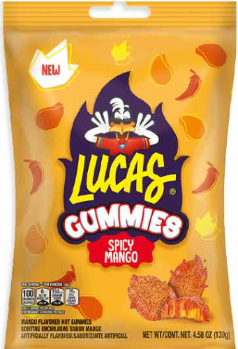 LUCAS SPICY MANGO GUMMIES PEG BAG