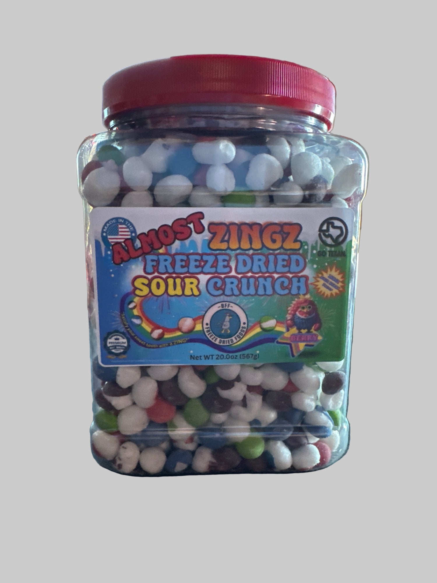 20oz jar freeze-dried candy assorted flavors