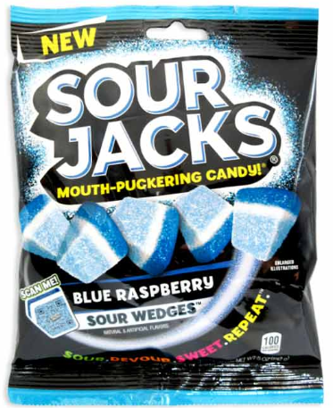 SOUR JACKS WEDGES PEG BAG - BLUE RAS