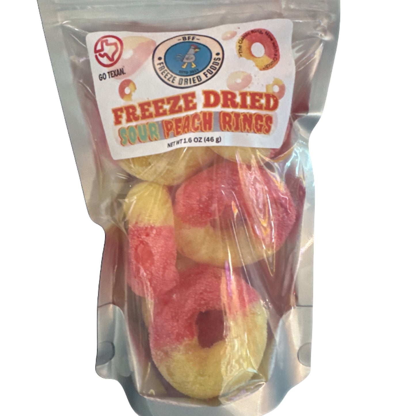 Sour Peach Gummy Rings