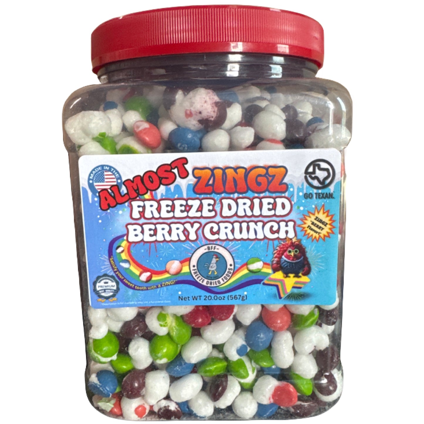 ALMOST ZINGZ-20oz JAR-Wild Berry