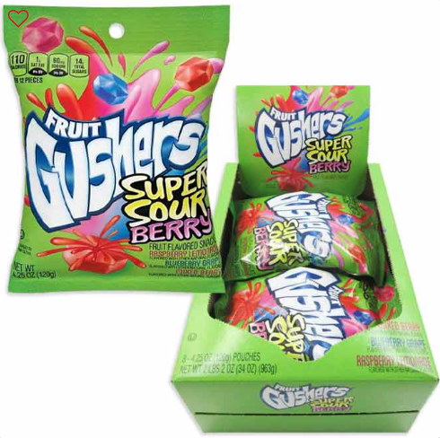 GUSHERS PEG BAG - SUPER SOUR BERRY