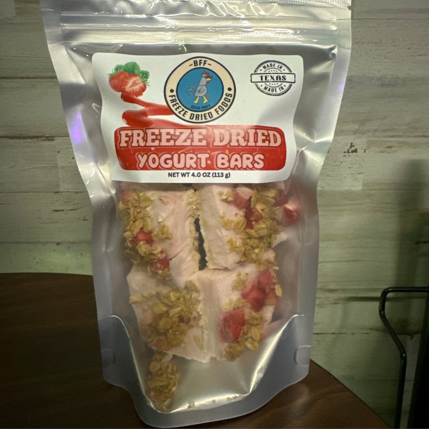 Freeze Dried Strawberry Yogurt Granola Bars