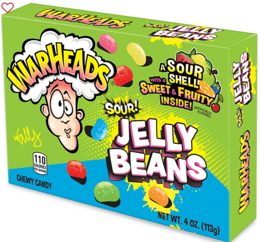 WARHEADS SOUR JELLY BEANS THEATER BOX