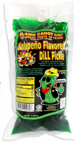 ALAMO CANDY BIG TEX DILL PICKLE - JALAPENO