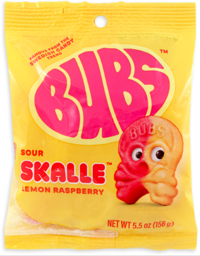 BUBS PEG BAG - SWEET SKALLE LEMON RASPBERRY