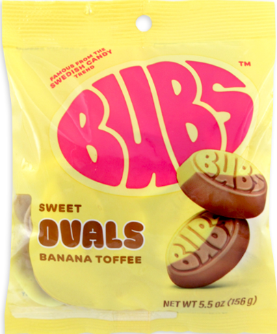 BUBS PEG BAG - SWEET OVALS BANANA TOFFEE