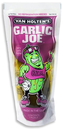 VAN HOLTEN GARLIC JOE KOSHER PICKLE IN A POUCH