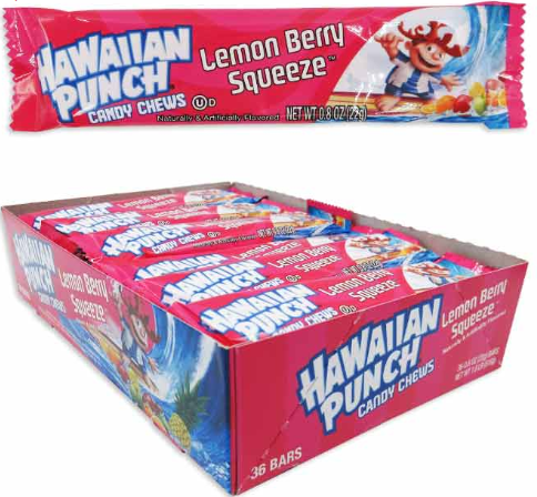 HAWAIIAN PUNCH CHEWS BAR - LEMON BERRY SQUEEZE