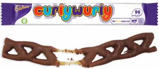 CADBURY BAR CURLY WURLY